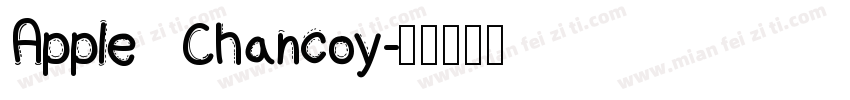 Apple Chancoy字体转换